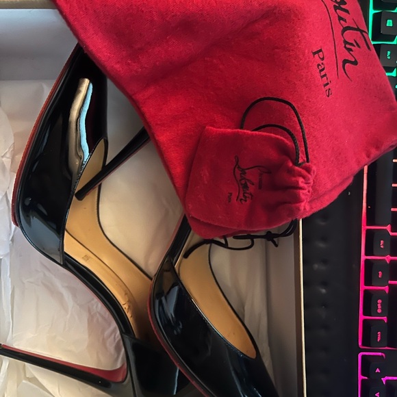 Black Loutoutin size 41 LIKE NEW!! - Picture 6 of 6